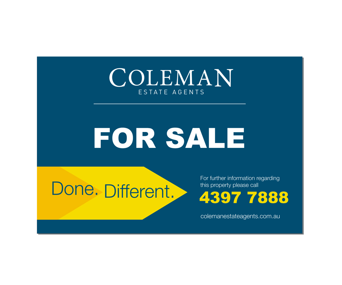 Signage Design by SUNEEEEEL for Coleman Estate Agents | Design #4646028