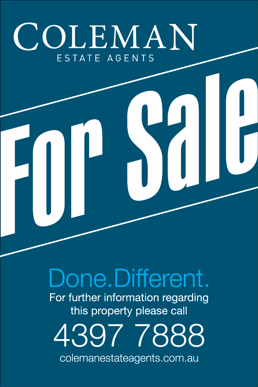 Signage Design by dotnot for Coleman Estate Agents | Design #4631471