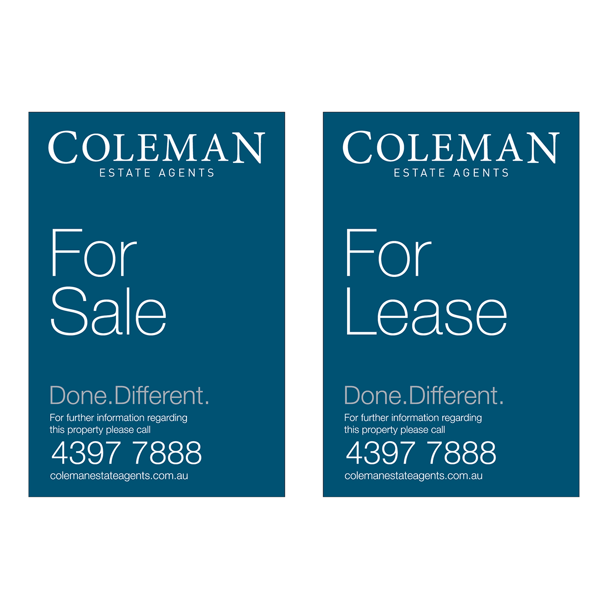 Diseño de Señalética por dotnot para Coleman Estate Agents | Diseño: #4652099