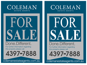 Diseño de Señalética por Soula Vetter para Coleman Estate Agents | Diseño: #4643852