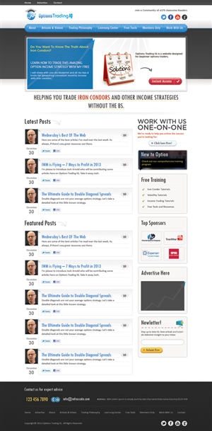 Web-Design von Mayank Patel für dieses Projekt | Design: #1322892