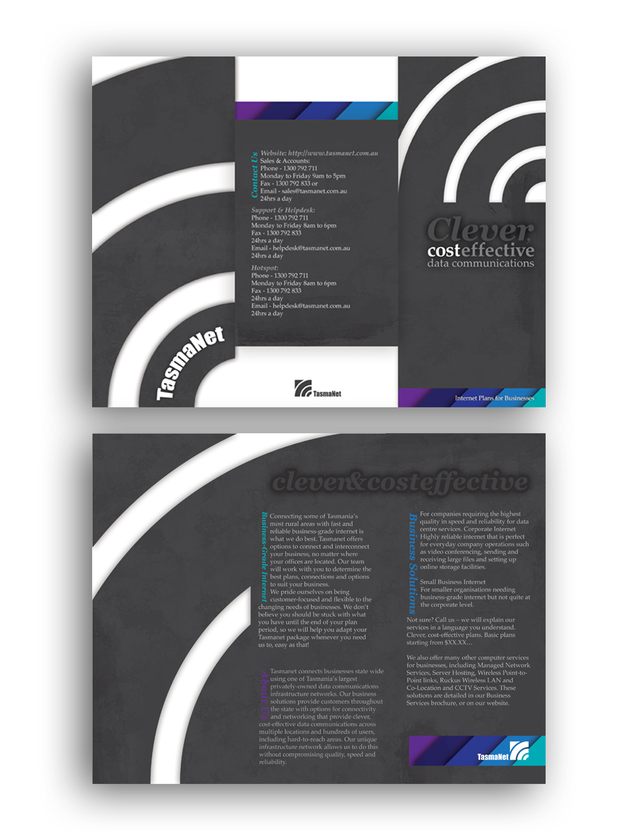 Diseño de Brochure por Jeremiah Torrez para TasmaNet | Diseño #234599