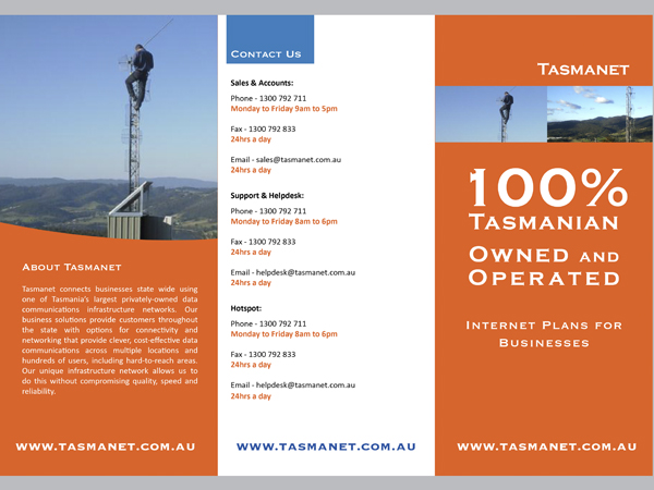 Brochure Design by nathalien for TasmaNet | Design #234195