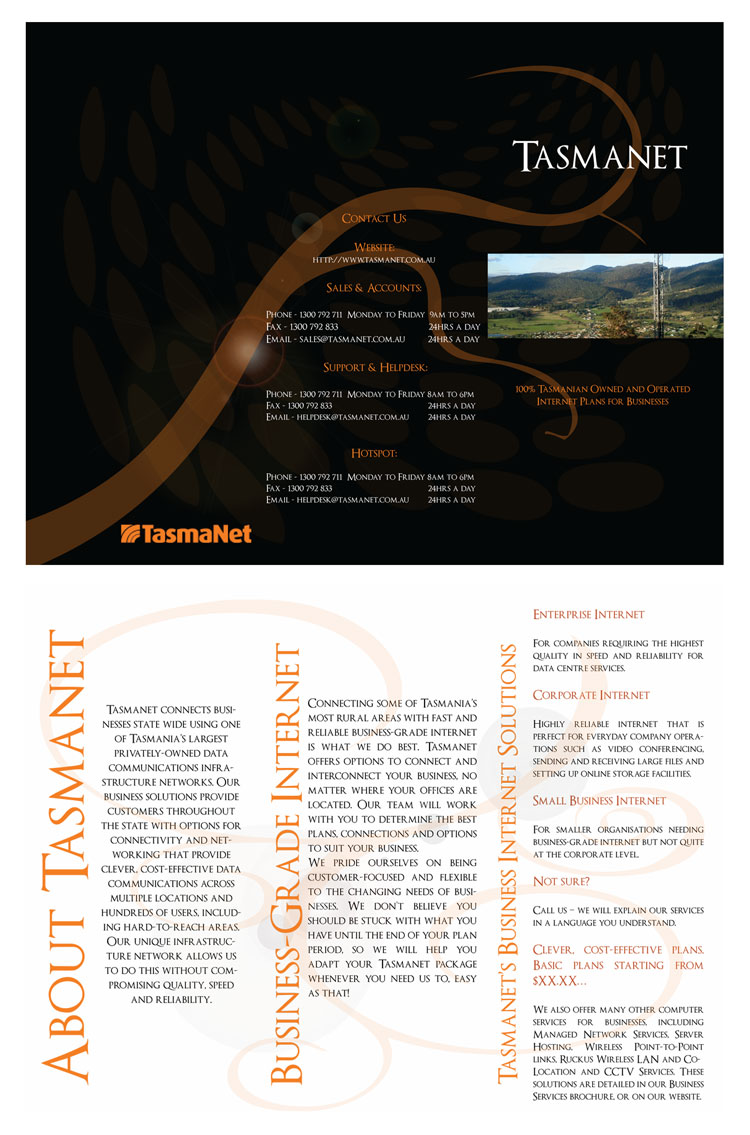 Diseño de Brochure por Smitha Abraham para TasmaNet | Diseño #221444