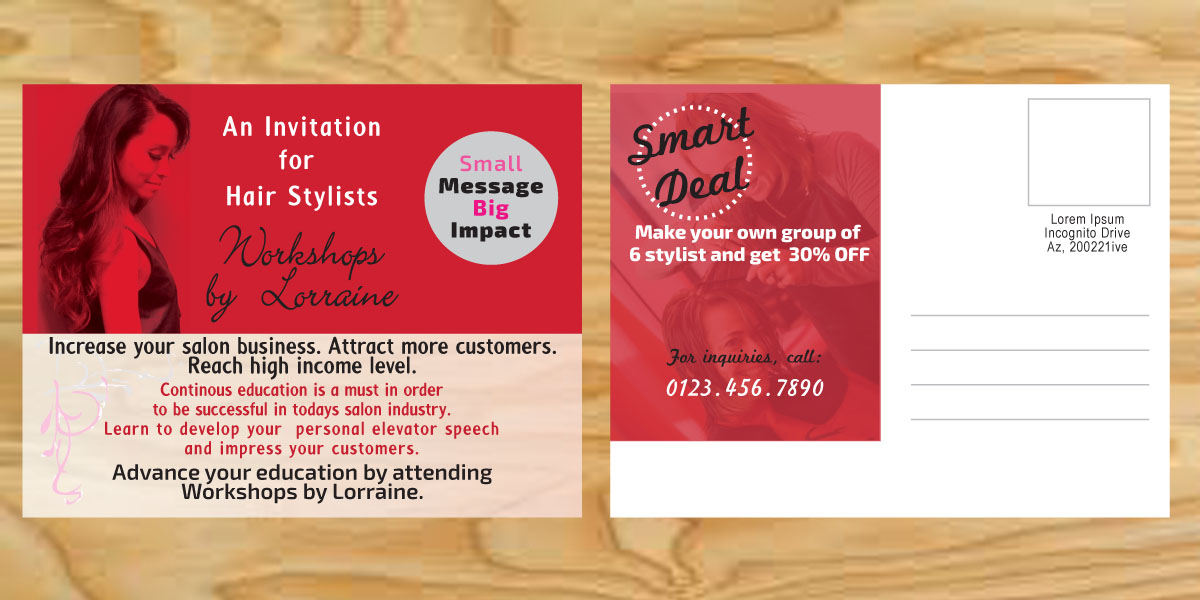 Postcard Design by Venus L. Penaflor for this project | Design #4642309