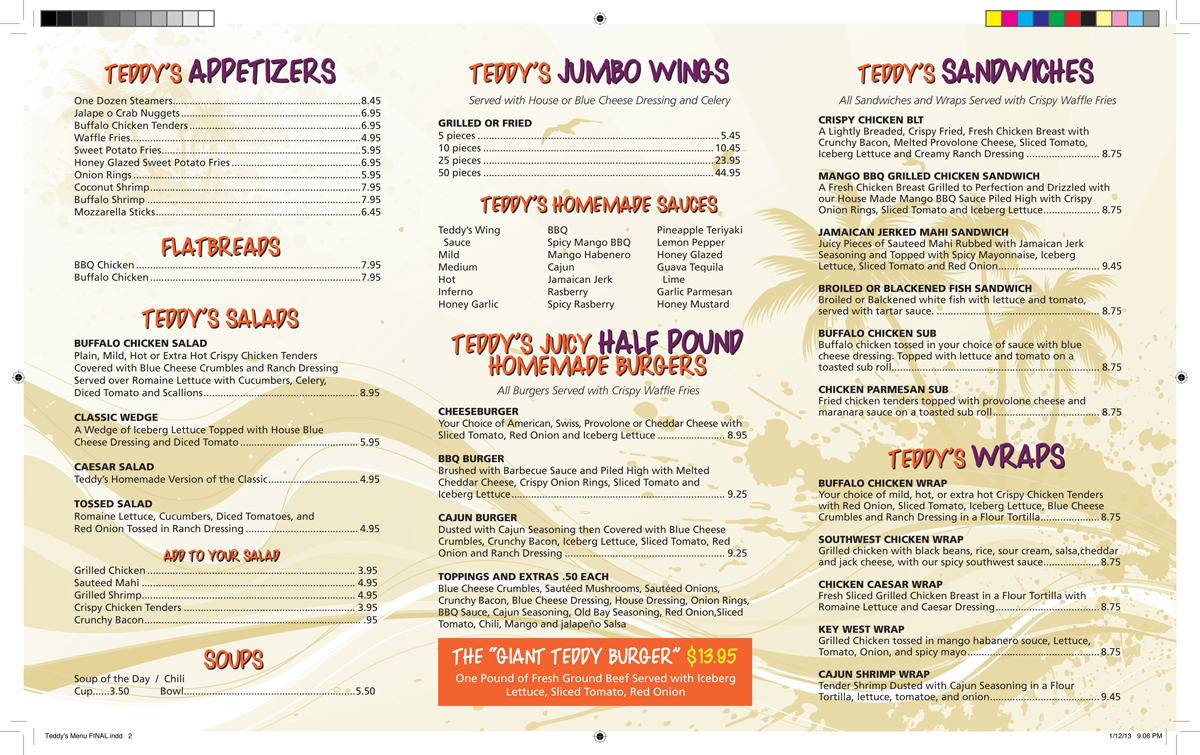 Menu Design by gakdesign for this project | Design #1380507