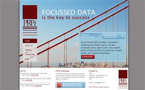 Website for a financial survey consultancy | Web Design by SJ