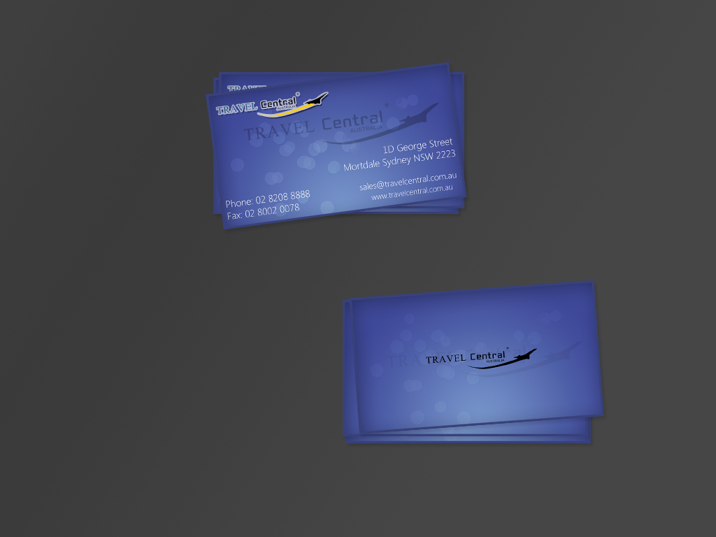 Business Card Design by poljac4270 for TRAVEL CENTRAL | Design #1316526