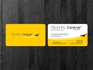 Design de Carte de Visite par Atvento Graphics pour TRAVEL CENTRAL | Design : #1325365