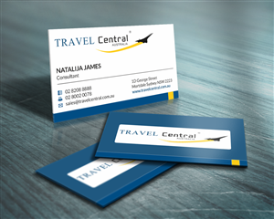 Design de Carte de Visite par HYPdesign pour TRAVEL CENTRAL | Design : #1318249
