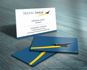 Design de Carte de Visite par HYPdesign pour TRAVEL CENTRAL | Design : #1318252