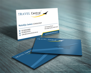 Design de Carte de Visite par HYPdesign pour TRAVEL CENTRAL | Design : #1318253