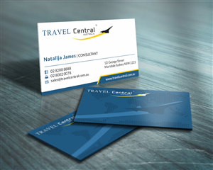 Design de Carte de Visite par HYPdesign pour TRAVEL CENTRAL | Design : #1320690