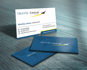 Design de Carte de Visite par HYPdesign pour TRAVEL CENTRAL | Design : #1320691