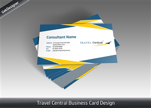 Diseño de Tarjeta de Presentación por gekgrfx para TRAVEL CENTRAL | Diseño: #1324918