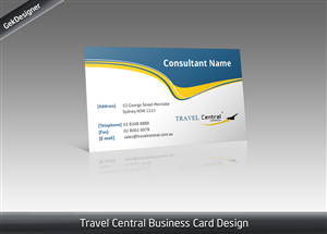 Diseño de Tarjeta de Presentación por gekgrfx para TRAVEL CENTRAL | Diseño: #1324919