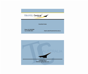 Design de Carte de Visite par Elements of Design pour TRAVEL CENTRAL | Design : #1355849