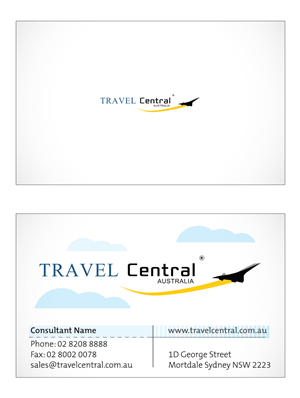 Business Card Design by F.Y.R for TRAVEL CENTRAL | Design: #1318520