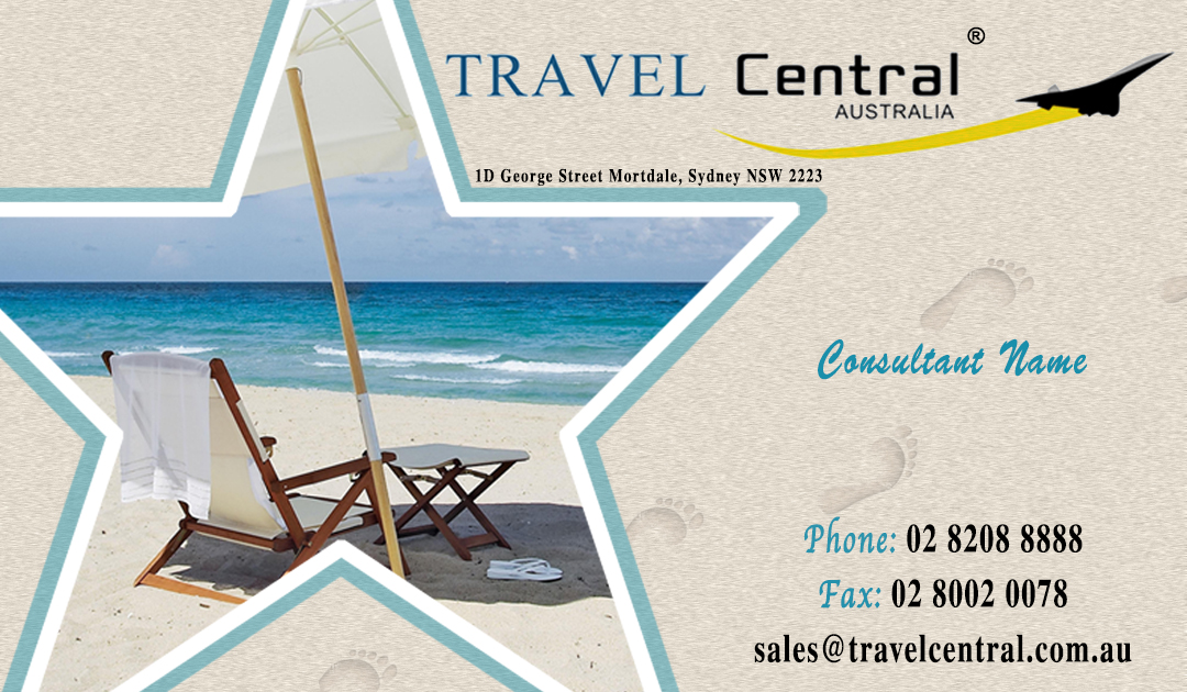 Visitenkarten-Design von 89's Finest für TRAVEL CENTRAL | Design #1347546
