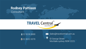 travel agent business cards templates