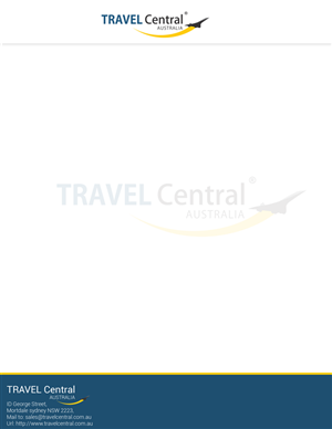Design de Carte de Visite par Ulaga pour TRAVEL CENTRAL | Design : #1360155