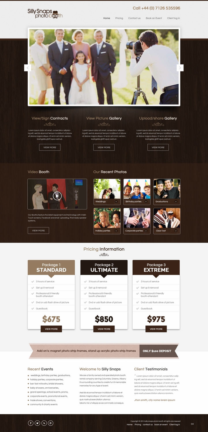 Web Design by pb for this project | Design #4716425