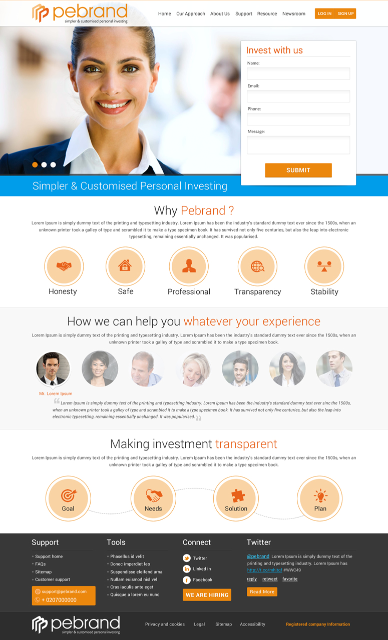 Diseño Web por Sbss para pebrand | Diseño #4654929