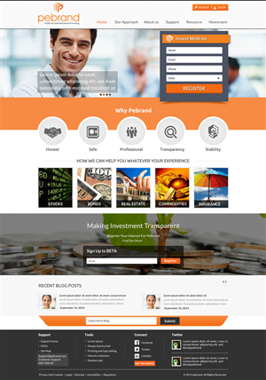 Web Design by Sbss for pebrand | Design: #4655325