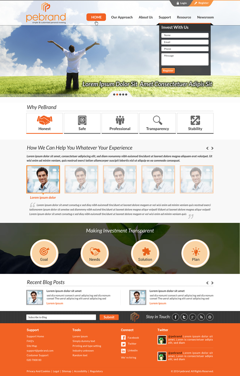Web Design by Sbss for pebrand | Design #4655337