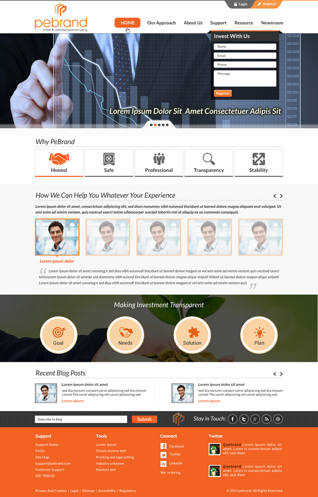Web Design by Sbss for pebrand | Design #4655343