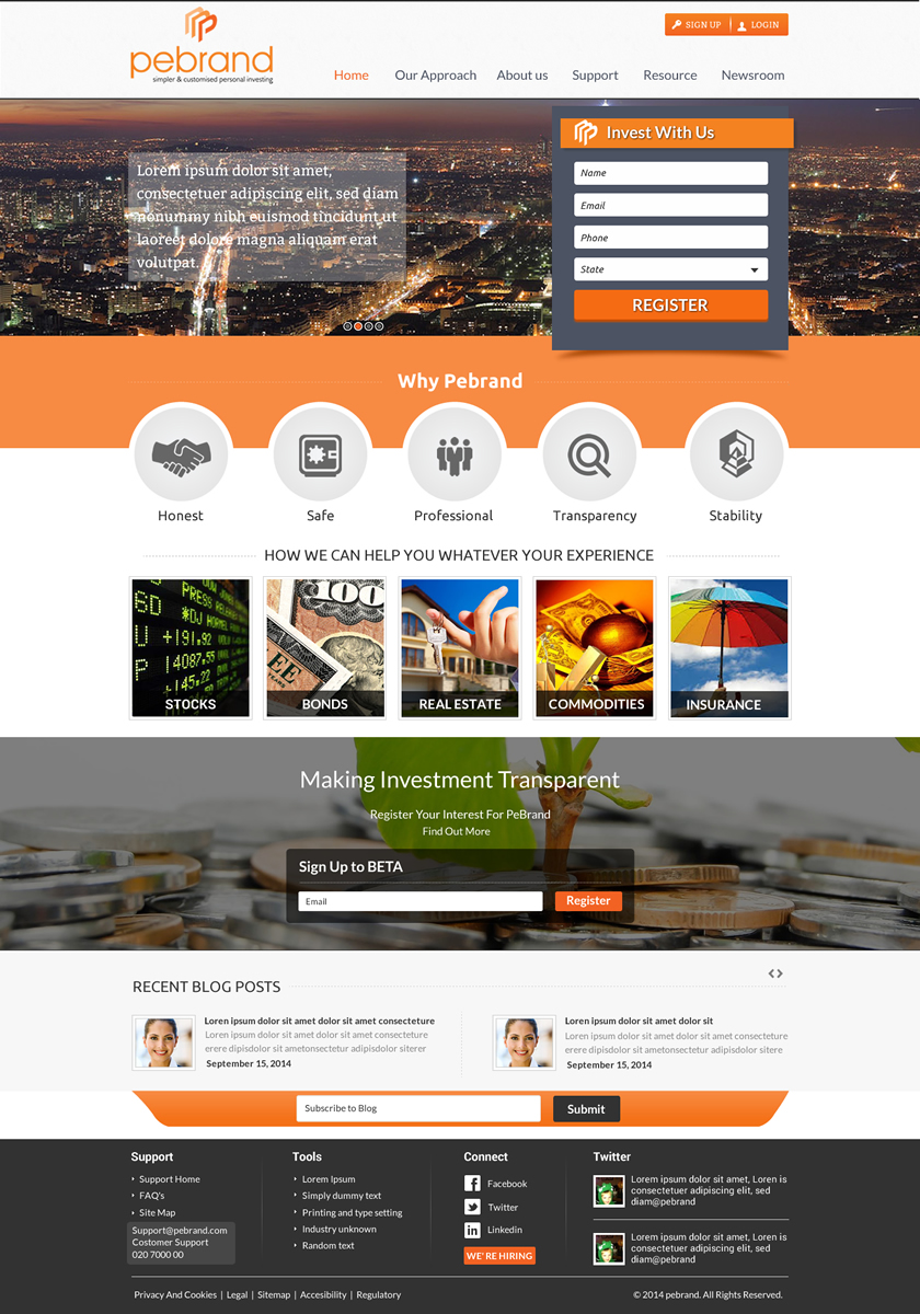 Web Design by Sbss for pebrand | Design #4655352