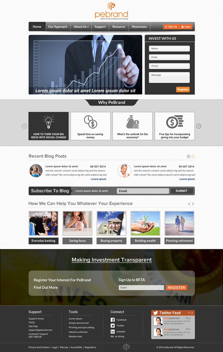 Web Design by Sbss for pebrand | Design #4662618