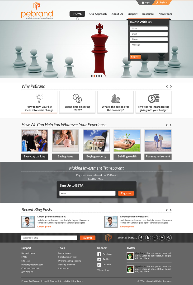 Web Design by Sbss for pebrand | Design #4662619