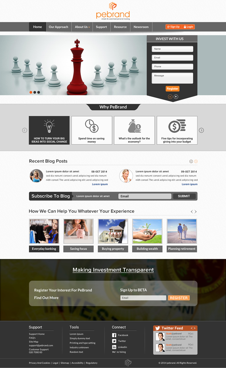 Web Design by Sbss for pebrand | Design #4662621