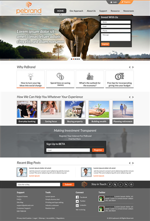 Web Design by Sbss for pebrand | Design: #4662635