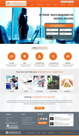 Web Design by Sbss for pebrand | Design: #4662647