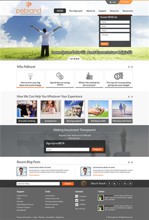 Web Design by Sbss for pebrand | Design: #4662662