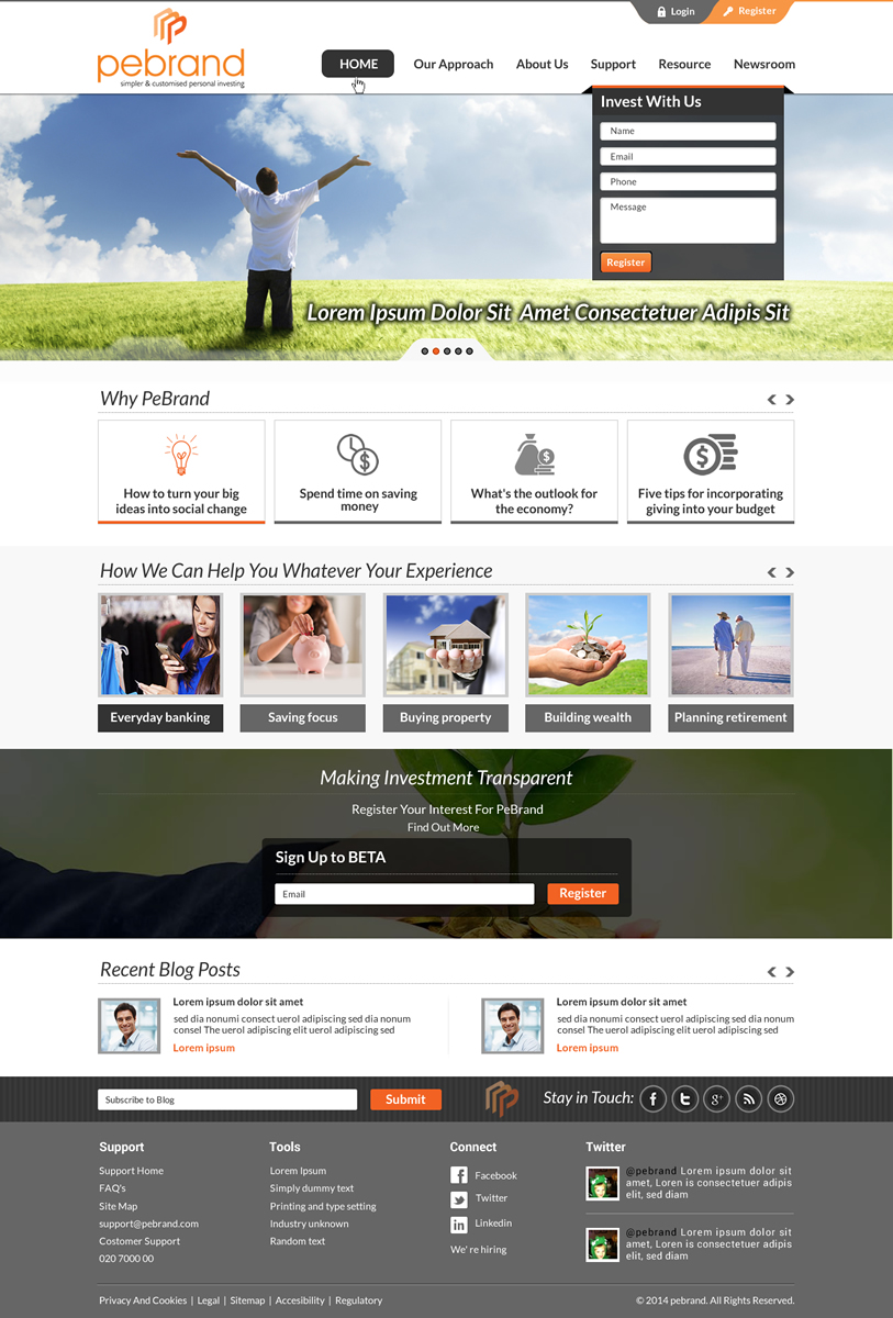 Web Design by Sbss for pebrand | Design #4662665