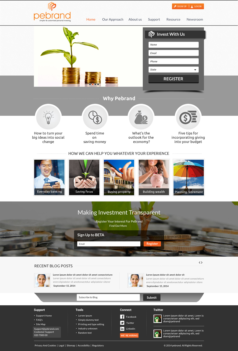 Web Design by Sbss for pebrand | Design #4662670