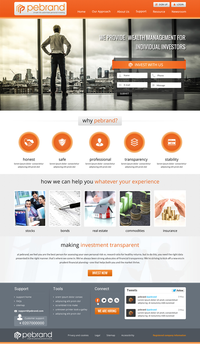 Web Design by Sbss for pebrand | Design #4662673