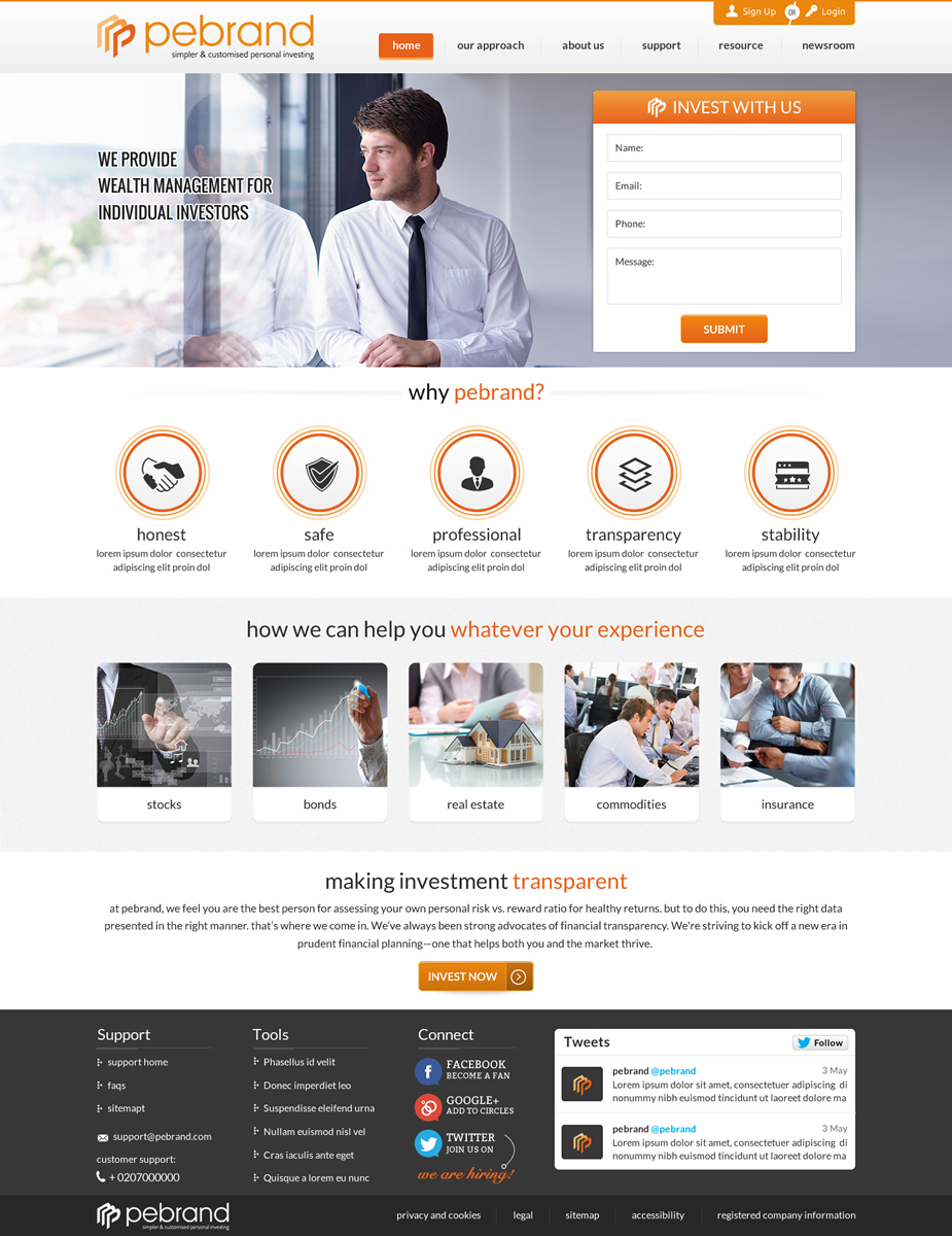 Web Design by Sbss for pebrand | Design #4666947