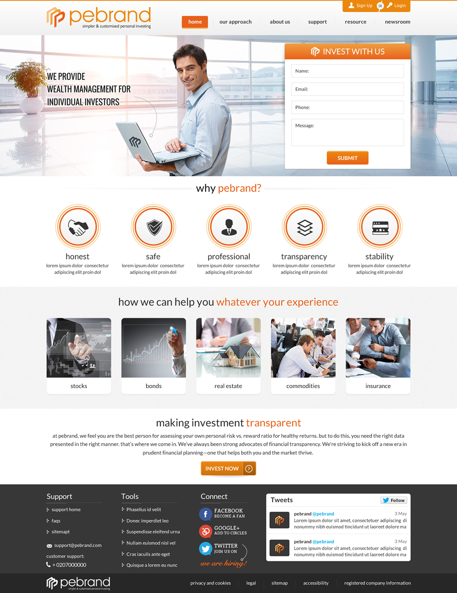 Web Design by Sbss for pebrand | Design #4666948