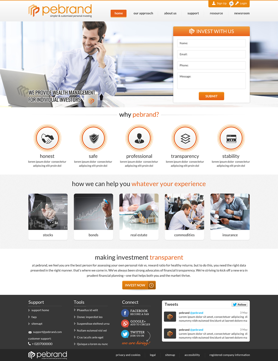 Diseño Web por Sbss para pebrand | Diseño #4666952