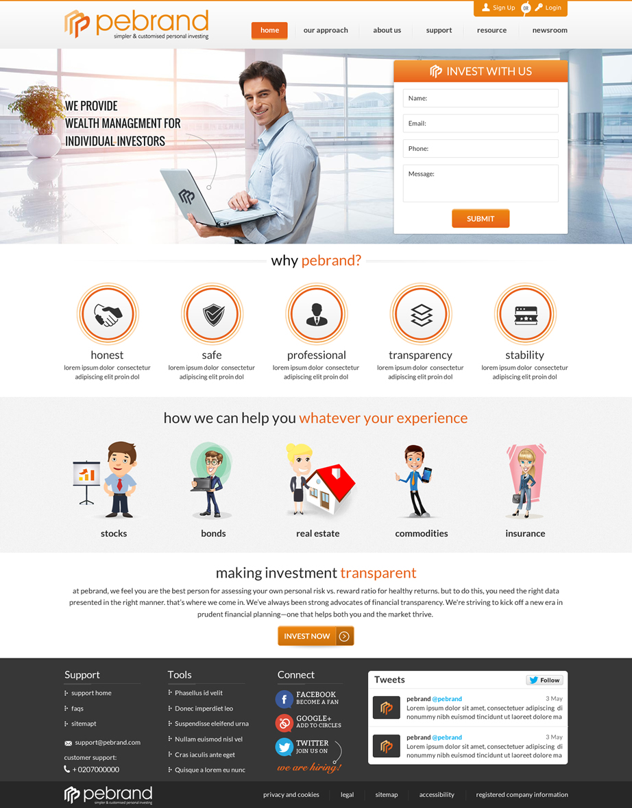 Web Design by Sbss for pebrand | Design #4674577