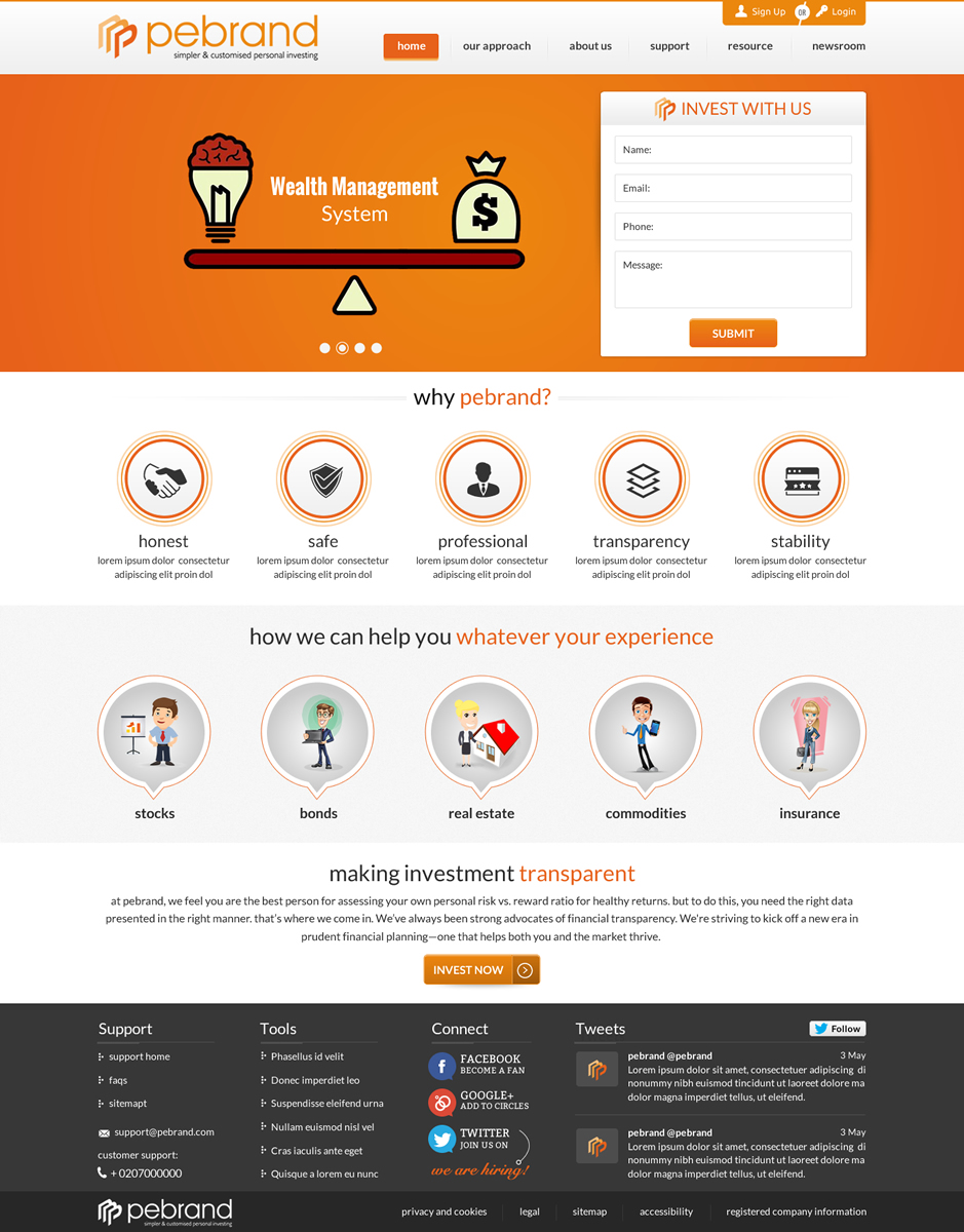 Web Design by Sbss for pebrand | Design #4699607