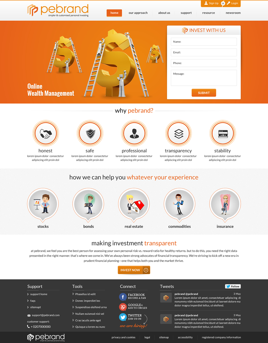 Web Design by Sbss for pebrand | Design #4699613