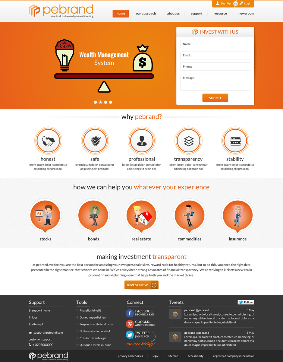 Web Design by Sbss for pebrand | Design #4699616
