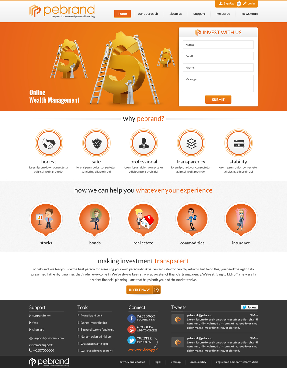 Web Design by Sbss for pebrand | Design #4699618