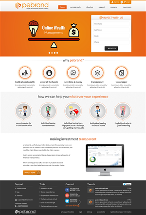 Web Design by Sbss for pebrand | Design #4731096