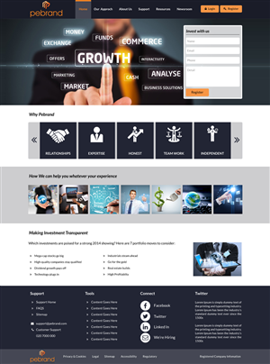 Web Design by Advent Innovative for pebrand | Design: #4684996